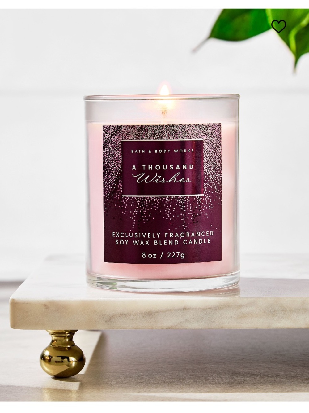 “A THOUSAND WISHES” Single Wick Candle by B&BW / WB, 8 oz / 227 g, NWT - Picture 6 of 7